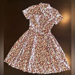 Donna Morgan Cherry 🍒 print shirt dress